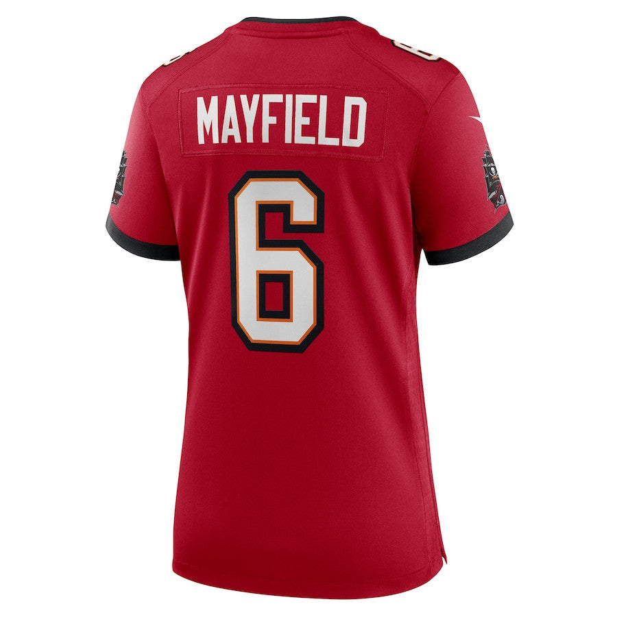 Baker Mayfield 6 Tampa Bay Buccaneers Women's 50th Anniversary Game Jersey - Red