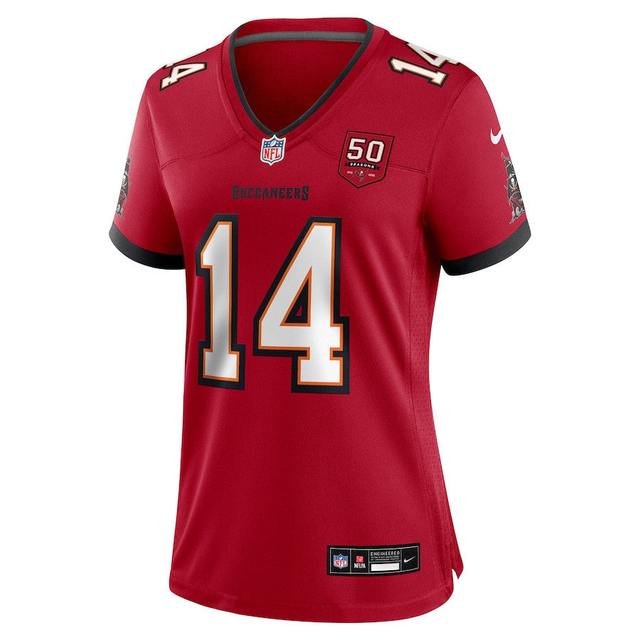 Chris Godwin Jr. 14 Tampa Bay Buccaneers Women's 50th Anniversary Game Jersey - Red