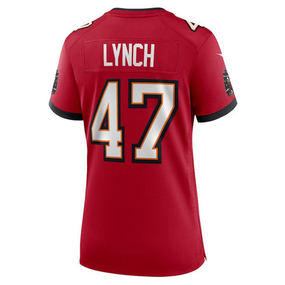 John Lynch 47 Tampa Bay Buccaneers Women's 50th Anniversary Game Jersey - Red
