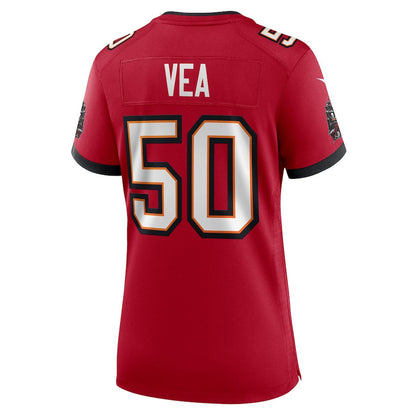 Vita Vea 50 Tampa Bay Buccaneers Women's 50th Anniversary Game Jersey - Red