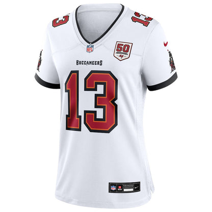 Mike Evans 13 Tampa Bay Buccaneers Women's 50th Anniversary Game Jersey - White