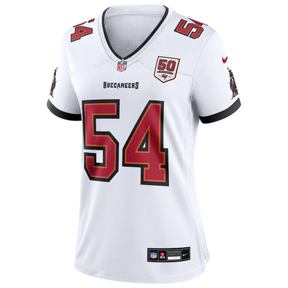 Lavonte David 54 Tampa Bay Buccaneers Women's 50th Anniversary Game Jersey - White