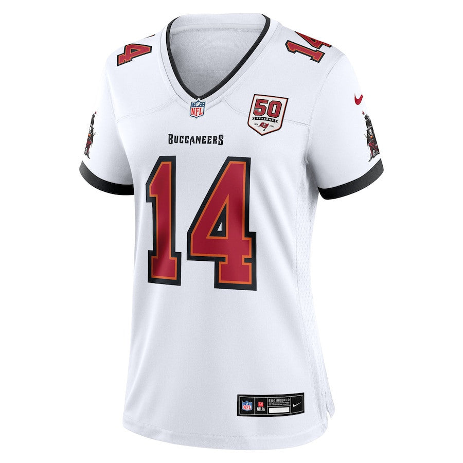Chris Godwin Jr. 14 Tampa Bay Buccaneers Women's 50th Anniversary Game Jersey - White