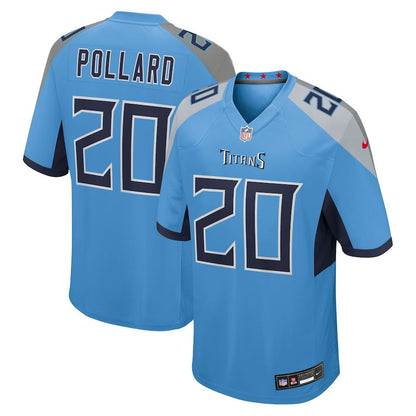 Tony Pollard 20 Tennessee Titans Team Game Men Jersey - Light Blue