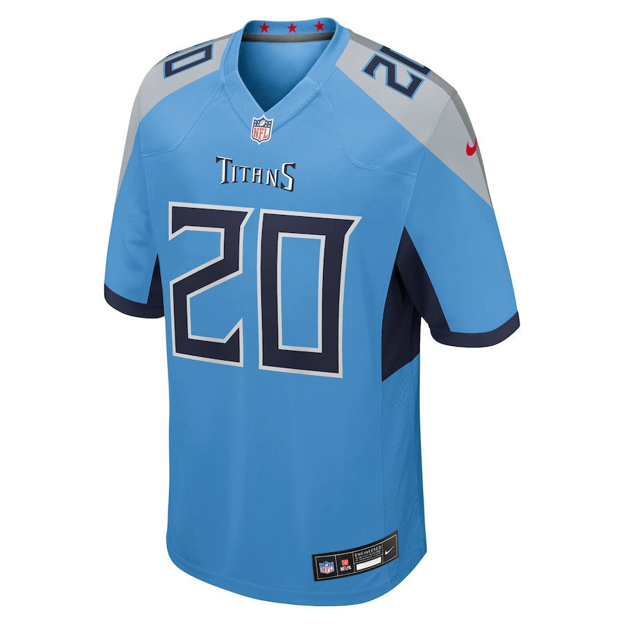 Tony Pollard 20 Tennessee Titans Team Game Men Jersey - Light Blue