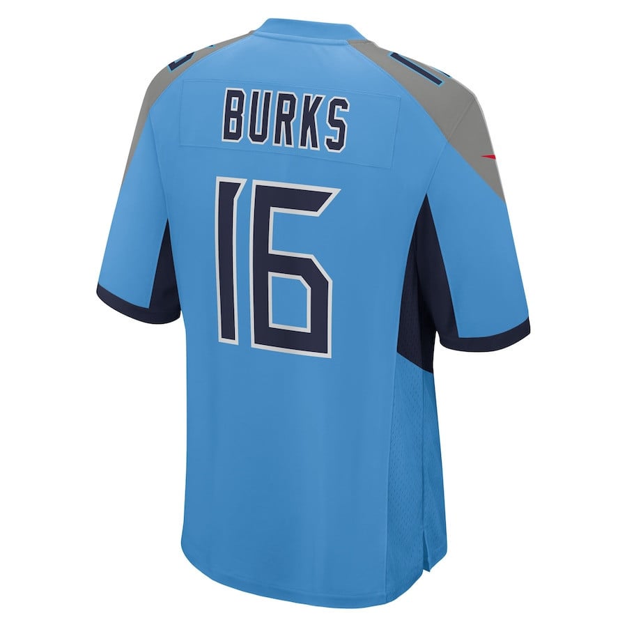 Treylon Burks 16 Tennessee Titans Team Game Men Jersey - Light Blue