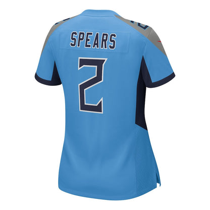 Tyjae Spears 2 Tennessee Titans Women's Team Game Jersey - Light Blue