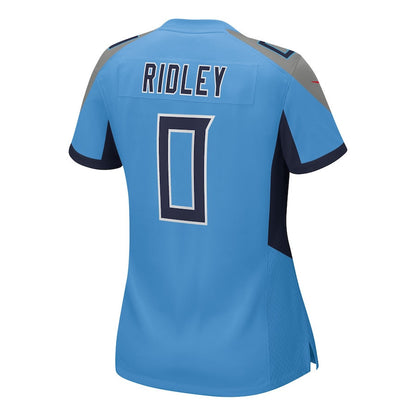 Calvin Ridley 0 Tennessee Titans Women's Team Game Jersey - Light Blue