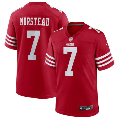 Thomas Morstead 7 San Francisco 49ers Team Game Men Jersey - Scarlet
