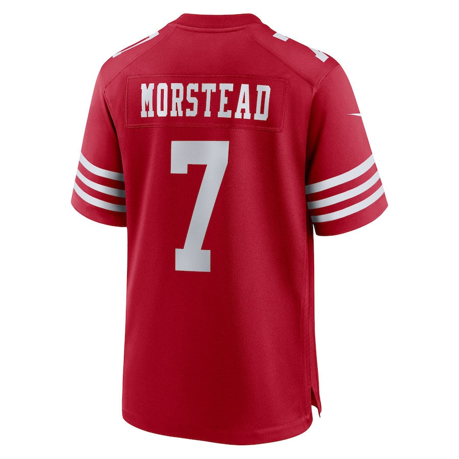 Thomas Morstead 7 San Francisco 49ers Team Game Men Jersey - Scarlet