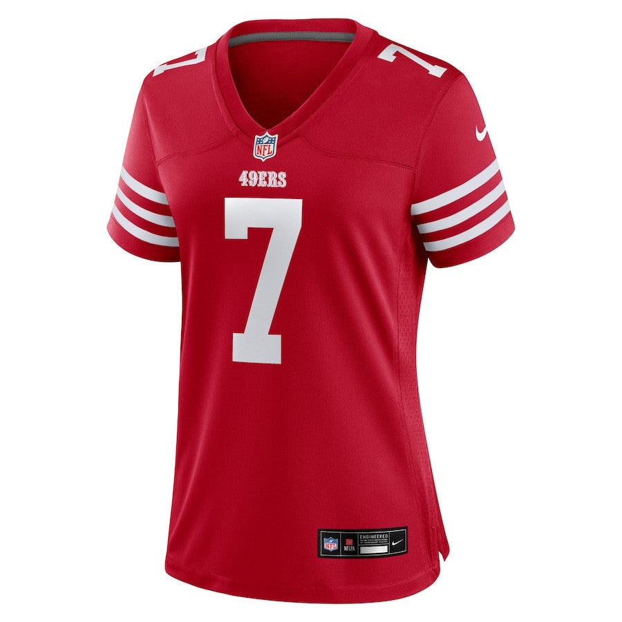 Thomas Morstead 7 San Francisco 49ers Women's Team Game Jersey - Scarlet