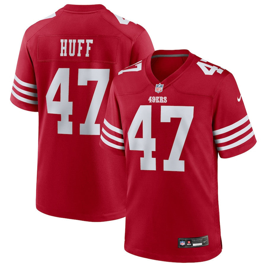 Bryce Huff 47 San Francisco 49ers Team Game Men Jersey - Scarlet