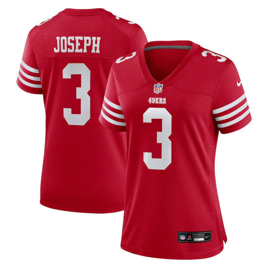 Greg Joseph 3 San Francisco 49ers Women's Team Game Jersey - Scarlet