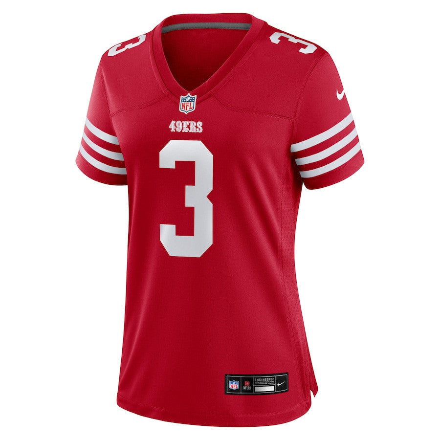 Greg Joseph 3 San Francisco 49ers Women's Team Game Jersey - Scarlet