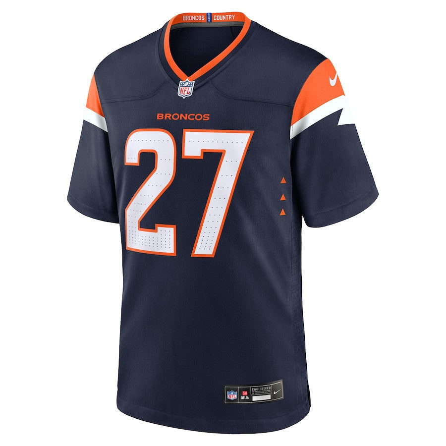 J.K. Dobbins 27 Denver Broncos Alternate Game Men Jersey - Navy