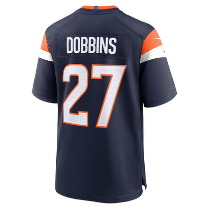 J.K. Dobbins 27 Denver Broncos Alternate Game Men Jersey - Navy