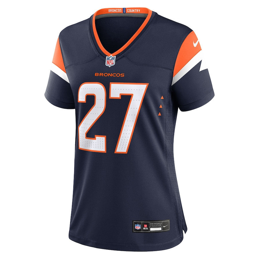 J.K. Dobbins 27 Denver Broncos Women's Alternate Game Jersey - Navy
