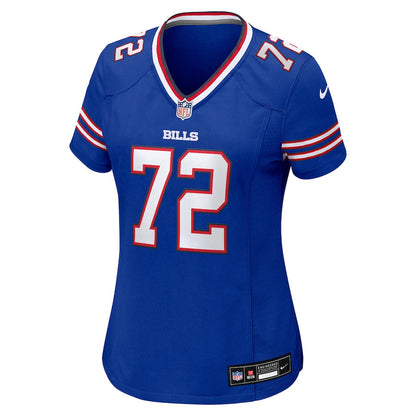 Marcus Harris 72 Buffalo Bills Women's Team Game Jersey - Royal