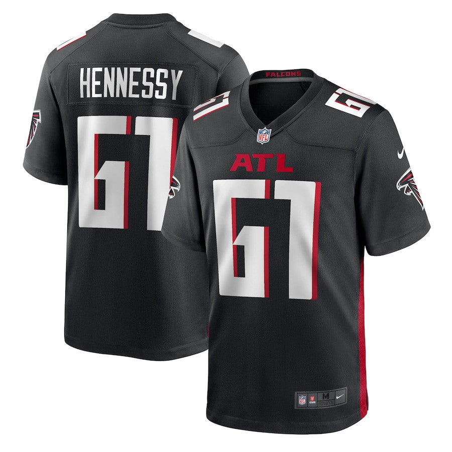 Matt Hennessy 61 Atlanta Falcons Team Game Men Jersey - Black