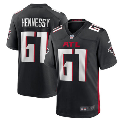 Matt Hennessy 61 Atlanta Falcons Team Game Men Jersey - Black