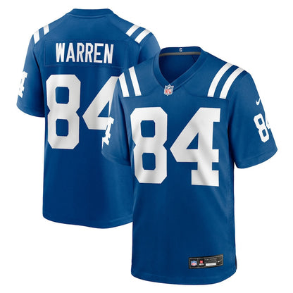 Tyler Warren 84 Indianapolis Colts 2025 Game Men Jersey - Royal