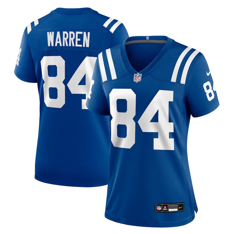 Tyler Warren 84 Indianapolis Colts Women's Game Jersey - Royal