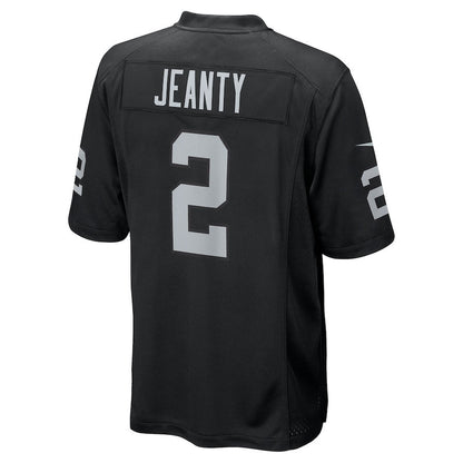 Ashton Jeanty 2 Las Vegas Raiders 2025 Game Men Jersey - Black