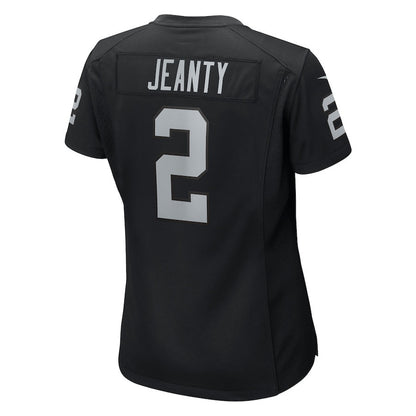 Ashton Jeanty 2 Las Vegas Raiders Women's Game Jersey - Black