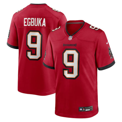 Emeka Egbuka 9 Tampa Bay Buccaneers 2025 NFL Draft First Round Pick Game Men Jersey - Red