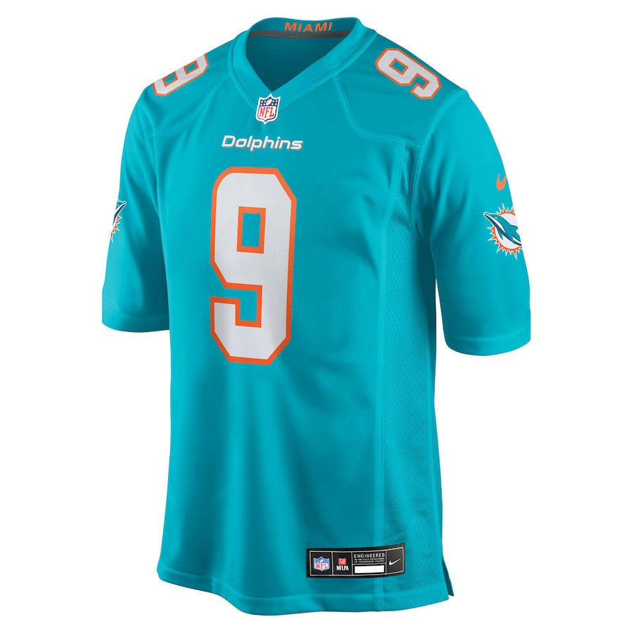Ifeatu Melifonwu 9 Miami Dolphins Team Game Men Jersey - Aqua