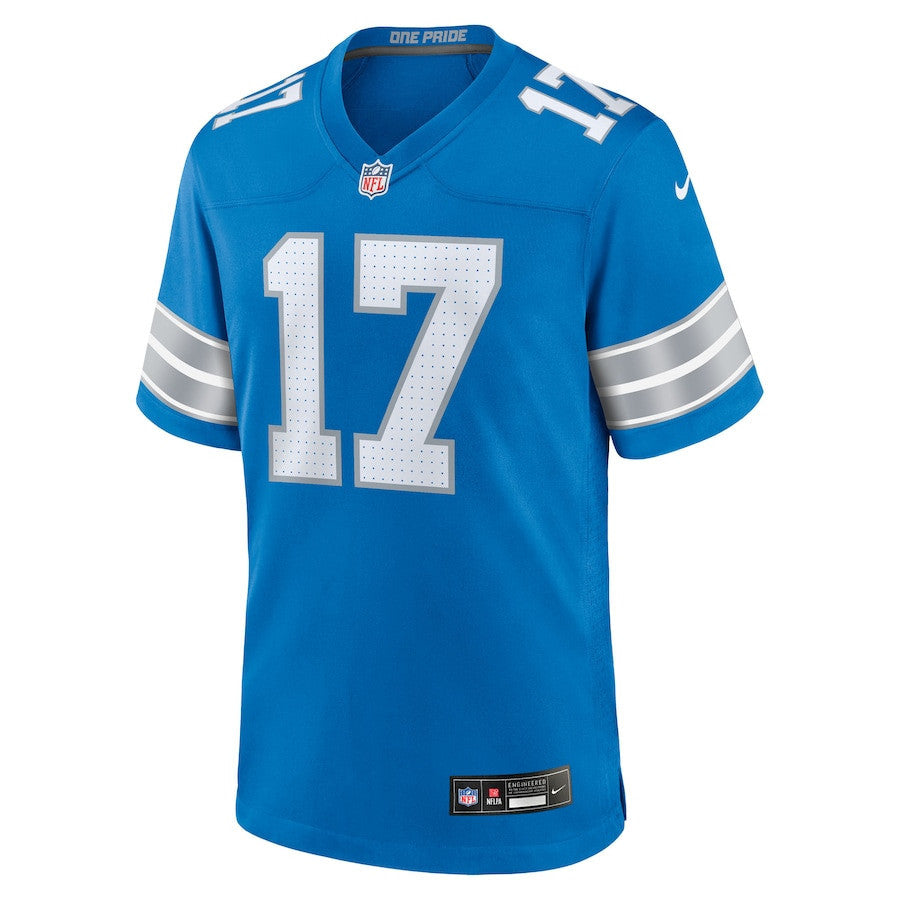Dicaprio Bootle 17 Detroit Lions Team Game Men Jersey - Blue