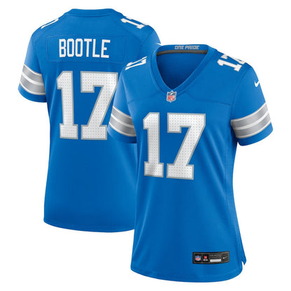Dicaprio Bootle 17 Detroit Lions Women's Team Game Jersey - Blue