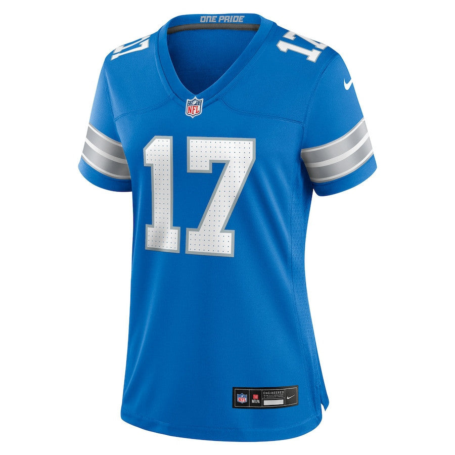 Dicaprio Bootle 17 Detroit Lions Women's Team Game Jersey - Blue
