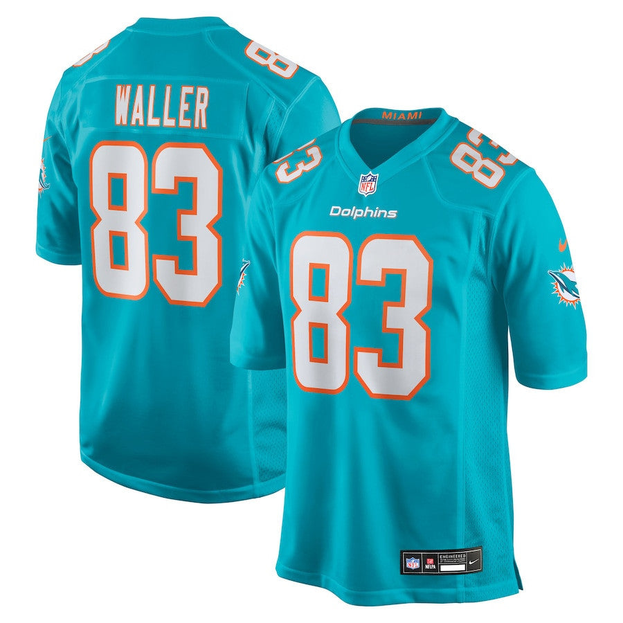Darren Waller 83 Miami Dolphins Team Game Men Jersey - Aqua