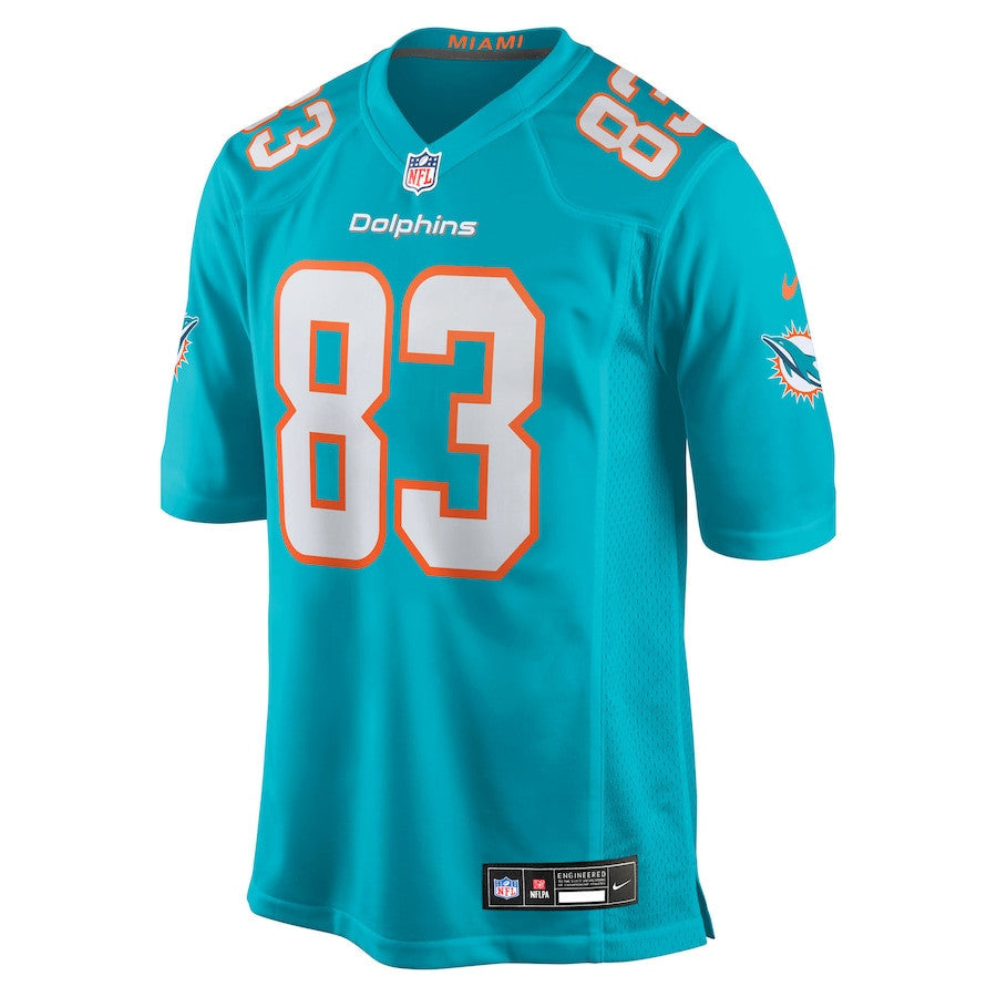 Darren Waller 83 Miami Dolphins Team Game Men Jersey - Aqua