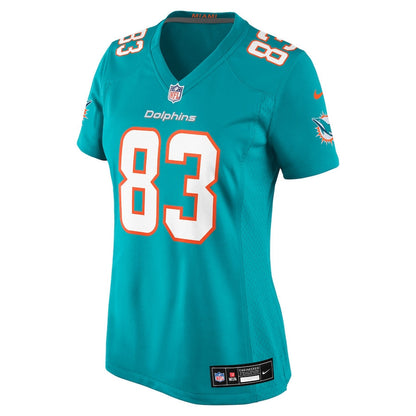 Darren Waller 83 Miami Dolphins Women's Team Game Jersey - Aqua