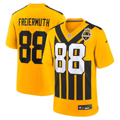 Pat Freiermuth 88 Pittsburgh Steelers Alternate 1933 Throwback Game Men Jersey - Gold