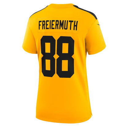 Pat Freiermuth 88 Pittsburgh Steelers Women's Alternate 1933 Throwback Game Jersey - Gold