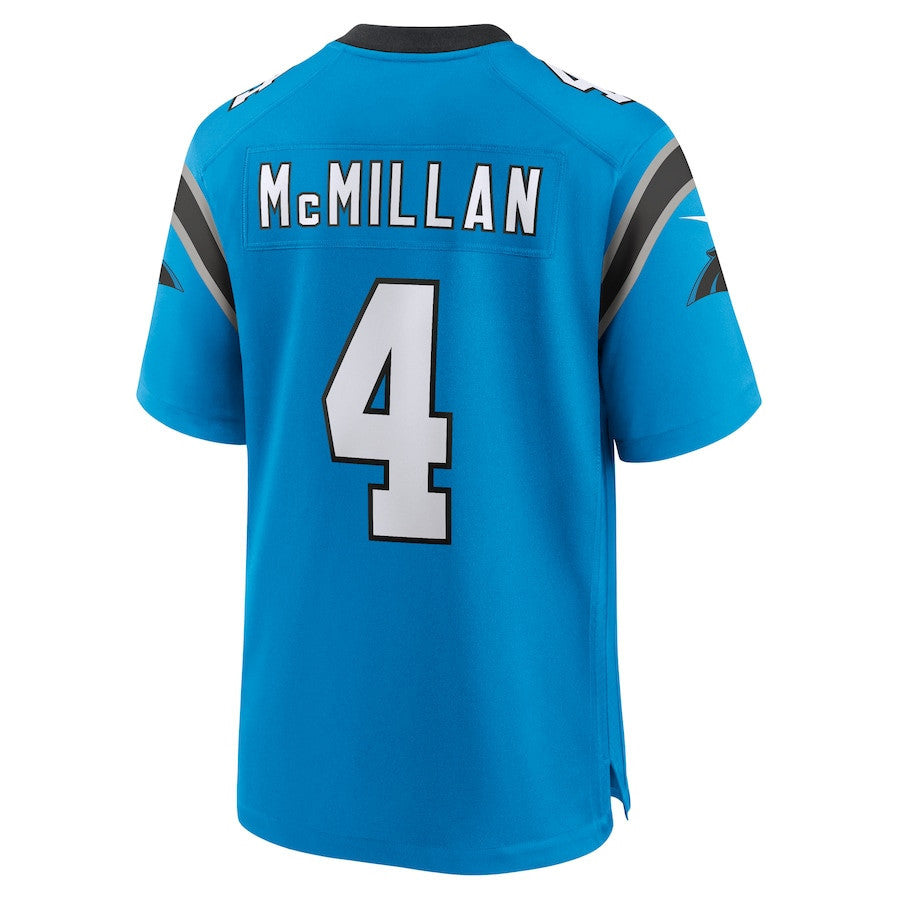 Tetairoa McMillan 4 Carolina Panthers Alternate Game Men Jersey - Blue