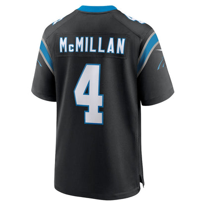 Tetairoa McMillan 4 Carolina Panthers 2025 NFL Draft First Round Pick Game Men Jersey - Black
