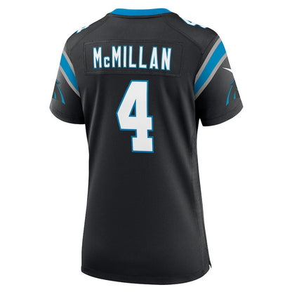 Tetairoa McMillan 4 Carolina Panthers Women's Team Game Jersey - Black
