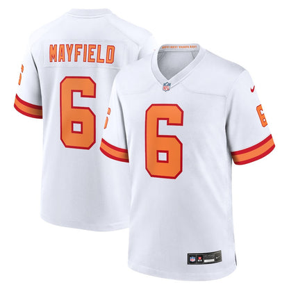 Baker Mayfield 6 '76 Tampa Bay Buccaneers Game Men Jersey - White