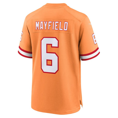 Baker Mayfield 6 Tampa Bay Buccaneers 50th Season Game Men Jersey - Creamsicle