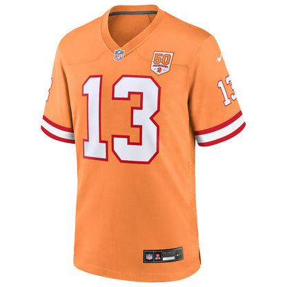 Mike Evans 13 Tampa Bay Buccaneers 50th Season Game Men Jersey - Creamsicle