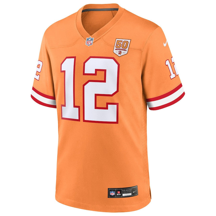 Doug Williams 12 Tampa Bay Buccaneers 50th Season Game Men Jersey - Creamsicle