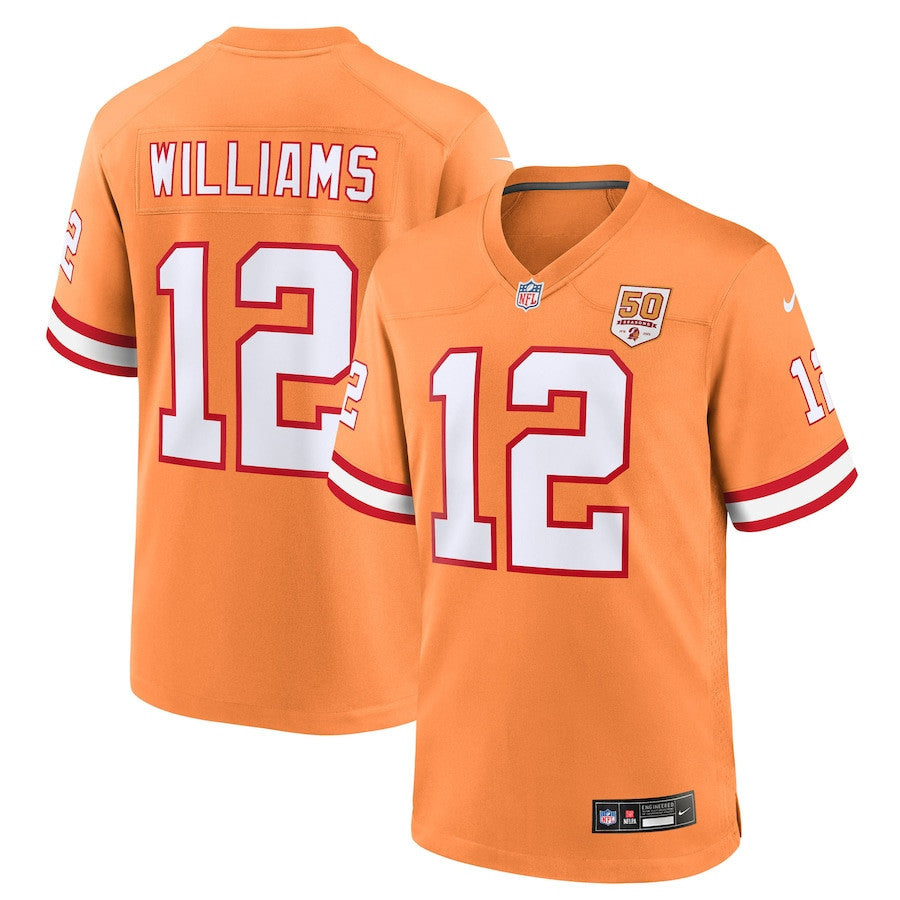 Doug Williams 12 Tampa Bay Buccaneers 50th Season Game Men Jersey - Creamsicle