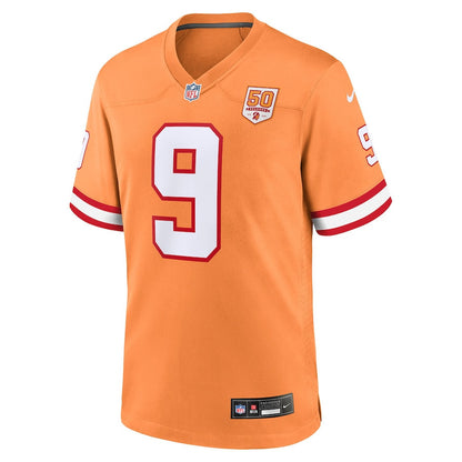Emeka Egbuka 9 Tampa Bay Buccaneers 50th Season Game Men Jersey - Creamsicle