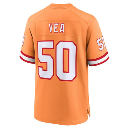 Vita Vea 50 Tampa Bay Buccaneers 50th Season Game Men Jersey - Creamsicle