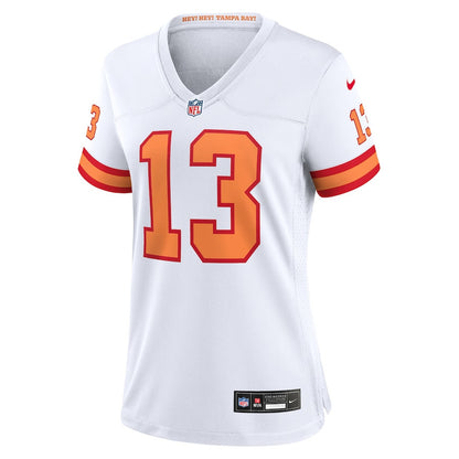 Mike Evans 13 '76 Tampa Bay Buccaneers Women's Game Jersey - White
