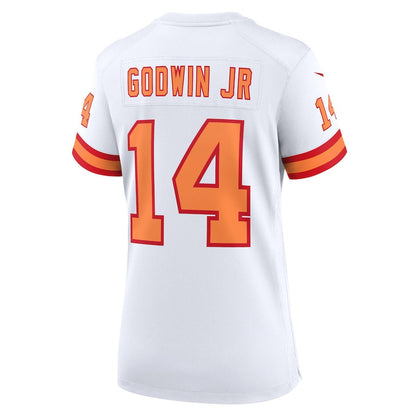 Chris Godwin Jr. 14 '76 Tampa Bay Buccaneers Women's 50th Season Game Jersey - White